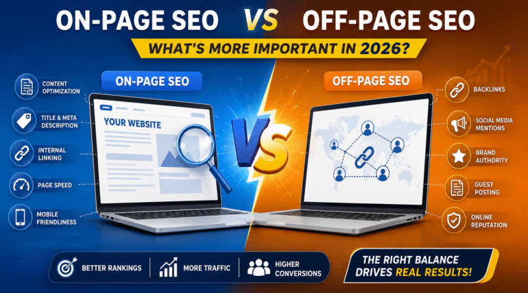 On-Page SEO vs Off-Page SEO: What’s More Important in 2026 | Metasoft AI